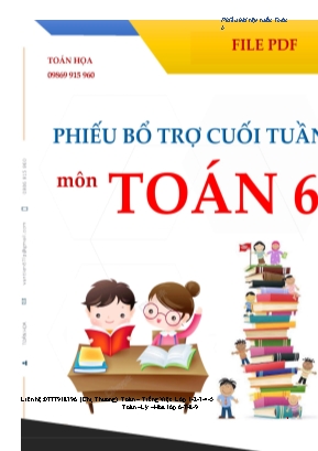 Phiếu bổ trợ cuối tuần môn Toán Lớp 6